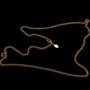 Vintage Nolan Miller Gold Tone Chain Necklace 30 Inches 30" Costume Jewelry